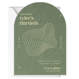 This minimal and modern birthday invitation will set the tone for the aethetics of your event! 