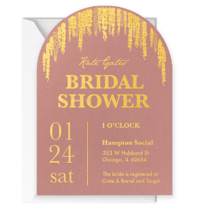 Invite your guests in a nice way, celebrate with them like never before with this Name Floral Bridal Shower Invite. The vibe that this Invitation brings its on a higher level, you'll feel that! 