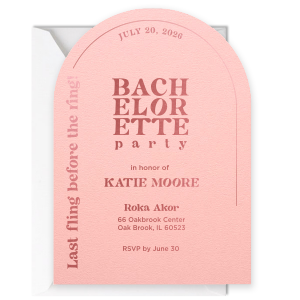 Invite your guests in a nice way with this good-looking Sparkles Bachelorette Party Invite. They will match your vibe and style - whatever the occasion is! 