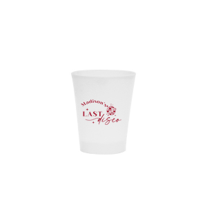 If you are planning a retro themed bachelorette party, this shot glass is for you. Personalize this disco bachelorette shot glass with the name of the bride to be. 