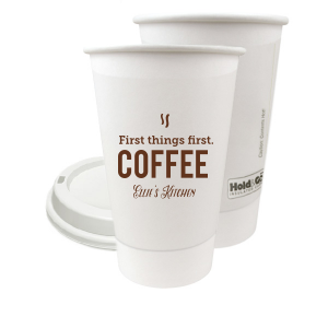ForYourParty's elegant Matte Chocolate Ink 12 oz Paper Coffee Cup with Matte Chocolate Ink Screen Print will impress guests like no other. Make this party unforgettable.