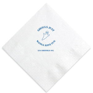 Get ready for a hauntingly good time with these frightfully festive Ghouls Just Wanna Have Fun Napkin! Add a touch of eerie elegance to your dinner table, these napkins are sure to raise some spirits!