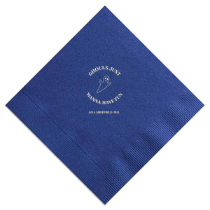 Get ready for a hauntingly good time with these frightfully festive Ghouls Just Wanna Have Fun Napkin! Add a touch of eerie elegance to your dinner table, these napkins are sure to raise some spirits!