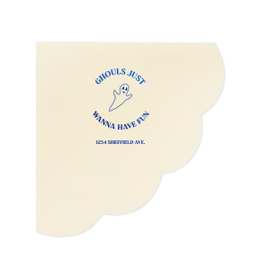 Get ready for a hauntingly good time with these frightfully festive Ghouls Just Wanna Have Fun Napkin! Add a touch of eerie elegance to your dinner table, these napkins are sure to raise some spirits!