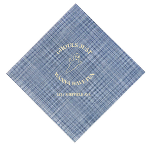 Get ready for a hauntingly good time with these frightfully festive Ghouls Just Wanna Have Fun Napkin! Add a touch of eerie elegance to your dinner table, these napkins are sure to raise some spirits!