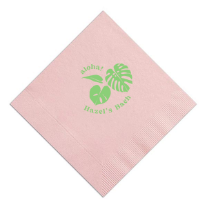 Calling all plant lovers! Customize this bachelorette napkin for your upcoming bachelorette party. Featuring a bold plant graphic, this napkin is perfect for tropical themed Bachelorette parties. 