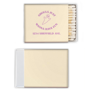 Light up the party with these amazing Ghouls Just Wanna Have Fun Matches. Make your guests enjoy to their last breath, giving the party this vibe that you've never felt before!