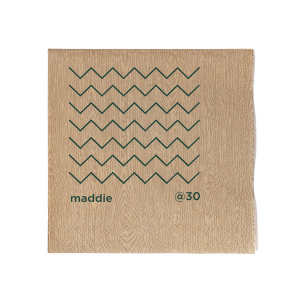 This minimal birthday party accessory is perfect for a modern birthday. Featuring a minimalist chevron design, you can personalize this product with your name and the age you are turning. 
