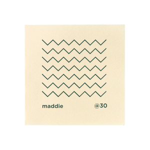 This minimal birthday party accessory is perfect for a modern birthday. Featuring a minimalist chevron design, you can personalize this product with your name and the age you are turning. 