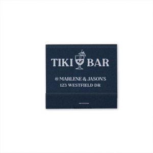 Escape to a tropical paradise with these Tiki Bar Matches. Perfect for a luau, pool party, or tiki bar, these matches are a fun way to bring the spirit of the islands to any gathering. The bold and vibrant design is sure to transport you to a relaxing and carefree state of mind