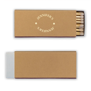 For the host or hostess with impeccable taste, these Modern Name Matches will elevate any gathering. The clean, minimalist design and personalized name add a touch of elegance to any setting.