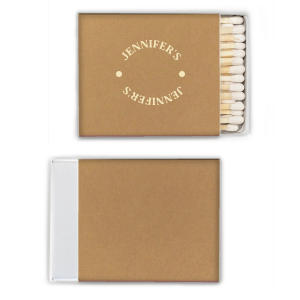 For the host or hostess with impeccable taste, these Modern Name Matches will elevate any gathering. The clean, minimalist design and personalized name add a touch of elegance to any setting.