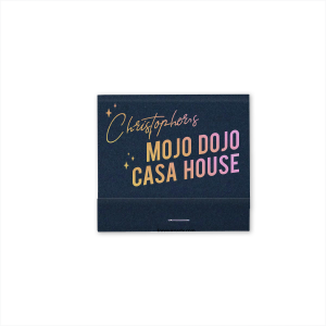 The Mojo Dojo Casa House Matches features bold typography with that iconic Barbie phrase, and playful star accents for a statement-worthy party favor. Grab it to instantly add retro-glam energy to your event setup. Spot-on for bachelorette parties or birthday celebrations!