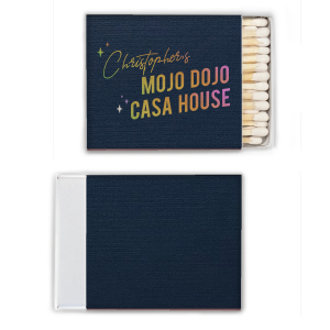 The Mojo Dojo Casa House Matches features bold typography with that iconic Barbie phrase, and playful star accents for a statement-worthy party favor. Grab it to instantly add retro-glam energy to your event setup. Spot-on for bachelorette parties or birthday celebrations!