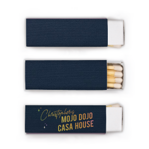 The Mojo Dojo Casa House Matches features bold typography with that iconic Barbie phrase, and playful star accents for a statement-worthy party favor. Grab it to instantly add retro-glam energy to your event setup. Spot-on for bachelorette parties or birthday celebrations!