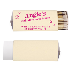 This Every Night Is Party Night Matches retro typography with star accents and a Barbie-inspired “mojo-dojo case house” slogan for a glamorous vibe. Grab one to channel iconic party energy! Just right for housewarming parties and get-togethers!
