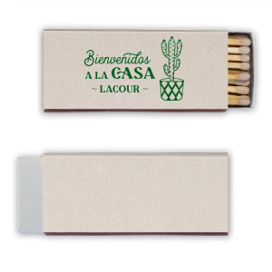 Bienvenidos A La Casa Matches are perfect for adding a bit of Spanish flair to any fiesta, they for sure will bring the party to life. Whether you’re lighting a candle or starting a bonfire, they’ll add a touch of spice to your evening. Andale, amigo!