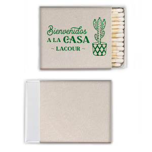 Bienvenidos A La Casa Matches are perfect for adding a bit of Spanish flair to any fiesta, they for sure will bring the party to life. Whether you’re lighting a candle or starting a bonfire, they’ll add a touch of spice to your evening. Andale, amigo!