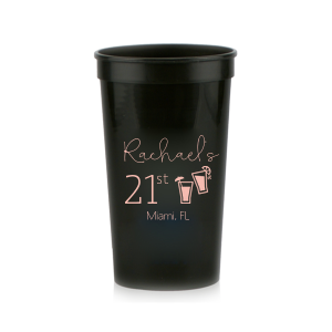 Get ready to raise a toast to fun with the Tropical Birthday Drink Cup! Featuring two charming tropical cocktails clinking mid-air—one flaunting an umbrella, the other with a zesty lime garnish—this cup screams celebration. Personalize with the birthday honoree's name, date, and party locale for an unforgettable bash!