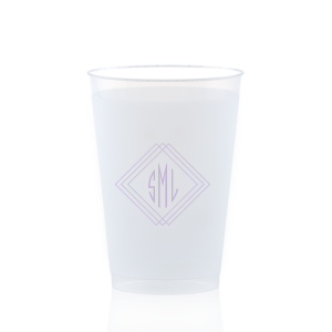 Elevate your event with the Prism Frame Monogram Cup. This mesmerizing design features layered 3D squares creating a prism effect, with your monogram elegantly framed at the center. It’s an artistic blend of sophistication and optical enchantment—perfect for a truly memorable celebration.