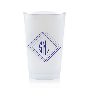 Elevate your event with the Prism Frame Monogram Cup. This mesmerizing design features layered 3D squares creating a prism effect, with your monogram elegantly framed at the center. It’s an artistic blend of sophistication and optical enchantment—perfect for a truly memorable celebration.