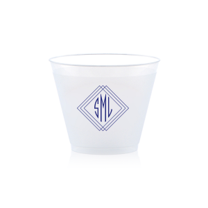 Elevate your event with the Prism Frame Monogram Cup. This mesmerizing design features layered 3D squares creating a prism effect, with your monogram elegantly framed at the center. It’s an artistic blend of sophistication and optical enchantment—perfect for a truly memorable celebration.