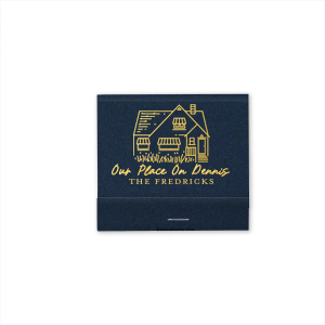 "The Illustrated House Matches features charming line-drawn house artwork and handwritten-style customizable name typography for a cozy, personal feel. Add it to your decor to celebrate gathering and make everyday moments special. Perfect for housewarmings, or neighborhood dinners.

Looking to have a sketch made of a specific home? Email us a picture of the house at customerservice@foryourparty.com and we will reply with a quote for our design services
"