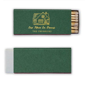 Illustrated House Matches are the perfect way to add a unique touch to your home decor. With their one-of-a-kind design, these matches are sure to become a conversation piece at your next gathering.

Looking to have a sketch made of a specific home?  Email us a picture of the house at customerservice@foryourparty.com and we will reply with a quote for our design services