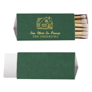 Illustrated House Matches are the perfect way to add a unique touch to your home decor. With their one-of-a-kind design, these matches are sure to become a conversation piece at your next gathering.

Looking to have a sketch made of a specific home?  Email us a picture of the house at customerservice@foryourparty.com and we will reply with a quote for our design services