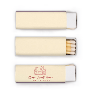 Home Sweet Home Matches are the perfect way to make your house feel like a cozy haven. With their sweet and homey design, they're sure to bring a smile to your face every time you light one. Strike a match and enjoy the warm and inviting feeling of being at home.