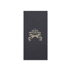 Personalize this romantic napkin! Featuring a beautiful bow design, you can customize the text with your family name or the name of your event. 