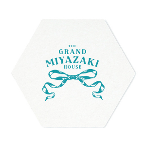 If you are having a housewarming party or dinner party, turn your event up a notch with this custom coaster! Featuring a romantic bow design, this coaster can be personalized with your last name. 