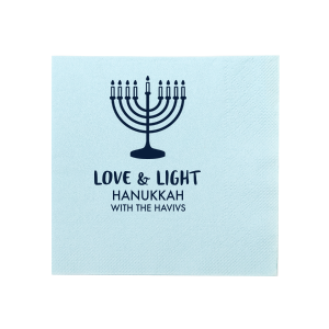 Love And Light Hanukkah Family Name Napkin sounds like a beautiful and meaningful way to honor the holiday. It's a wonderful way to spread the spirit of the holiday and bring some love and light into your home!
