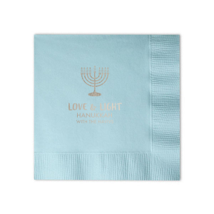 Love And Light Hanukkah Family Name Napkin sounds like a beautiful and meaningful way to honor the holiday. It's a wonderful way to spread the spirit of the holiday and bring some love and light into your home!