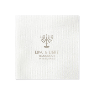 Love And Light Hanukkah Family Name Napkin sounds like a beautiful and meaningful way to honor the holiday. It's a wonderful way to spread the spirit of the holiday and bring some love and light into your home!