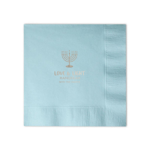 Love And Light Hanukkah Family Name Napkin sounds like a beautiful and meaningful way to honor the holiday. It's a wonderful way to spread the spirit of the holiday and bring some love and light into your home!