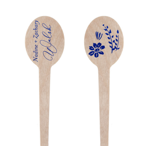 Our beautiful custom Shiny Royal Blue Round Stir Stick with Shiny Royal Blue Foil has a Garden Flower Accent graphic and is good for use in Floral, Accents themed parties and couldn't be more perfect. It's time to show off your impeccable taste.