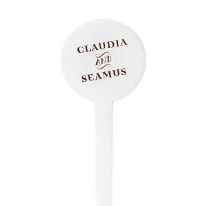 Our beautiful custom Shiny Merlot Rectangle Stir Stick with Shiny Merlot Foil will give your party the personalized touch every host desires.