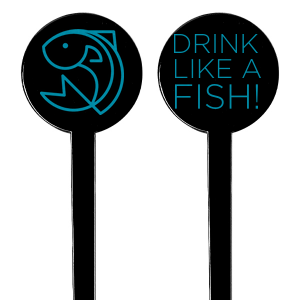 Swirl your drinks with a splash of whimsy using the Fish Stir Stick, perfect for beach-themed celebrations. One side flaunts a playful, leaping fish design, while the other side can be personalized to echo the joy of your event.