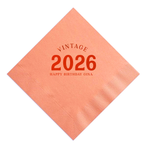 Celebrate your special year in style with our Vintage Bold Year Birthday Napkins. Whether you're celebrating a milestone birthday or just want to add a touch of nostalgia to your party, these napkins will be the perfect addition.