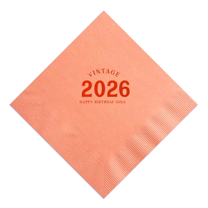 Celebrate your special year in style with our Vintage Bold Year Birthday Napkins. Whether you're celebrating a milestone birthday or just want to add a touch of nostalgia to your party, these napkins will be the perfect addition.