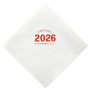 Celebrate your special year in style with our Vintage Bold Year Birthday Napkins. Whether you're celebrating a milestone birthday or just want to add a touch of nostalgia to your party, these napkins will be the perfect addition.
