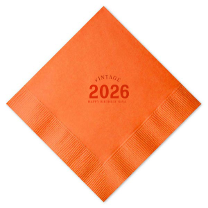 Celebrate your special year in style with our Vintage Bold Year Birthday Napkins. Whether you're celebrating a milestone birthday or just want to add a touch of nostalgia to your party, these napkins will be the perfect addition.