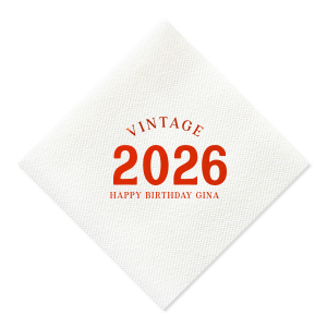Celebrate your special year in style with our Vintage Bold Year Birthday Napkins. Whether you're celebrating a milestone birthday or just want to add a touch of nostalgia to your party, these napkins will be the perfect addition.