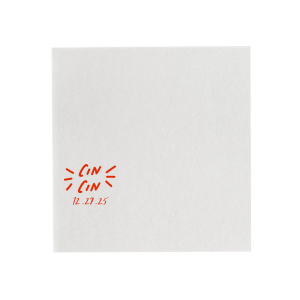 The Pasta Party Cin Cin Napkin adds a touch of Italian flair to your next event. Whether you're hosting a family gathering, festive get-together with friends or pasta party rehearsal dinner, this  napkin is a fun and memorable addition that pairs well with good food, great company, and plenty of toasting. 