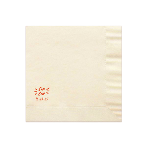 The Pasta Party Cin Cin Napkin adds a touch of Italian flair to your next event. Whether you're hosting a family gathering, festive get-together with friends or pasta party rehearsal dinner, this  napkin is a fun and memorable addition that pairs well with good food, great company, and plenty of toasting. 