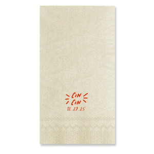 The Pasta Party Cin Cin Napkin adds a touch of Italian flair to your next event. Whether you're hosting a family gathering, festive get-together with friends or pasta party rehearsal dinner, this  napkin is a fun and memorable addition that pairs well with good food, great company, and plenty of toasting. 