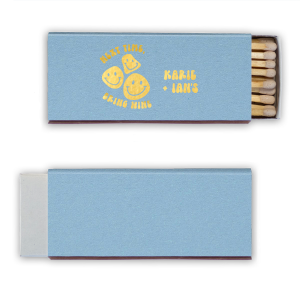 The Next Time Bring Wine Smilies Matches is a fun and cheeky design that is sure to bring a smile to your guests' faces. With its playful and whimsical design, this product is sure to be a hit at any event. Great for a house warming party to give your guests or to receive as a new home present! 