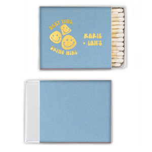 The Next Time Bring Wine Smilies Matches is a fun and cheeky design that is sure to bring a smile to your guests' faces. With its playful and whimsical design, this product is sure to be a hit at any event. Great for a house warming party to give your guests or to receive as a new home present! 