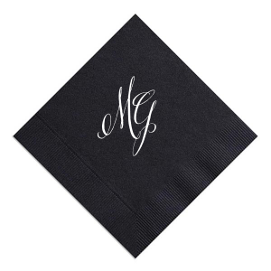 Custom Woven Ocean Woven Cocktail Napkin with Matte White Foil will impress guests like no other. Make this party unforgettable.